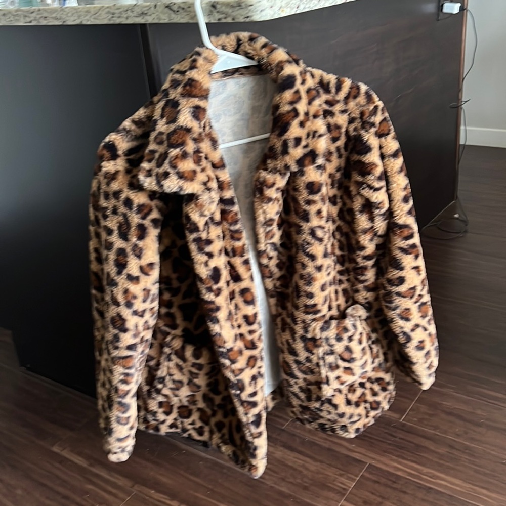 Cheetah fur jacket size small